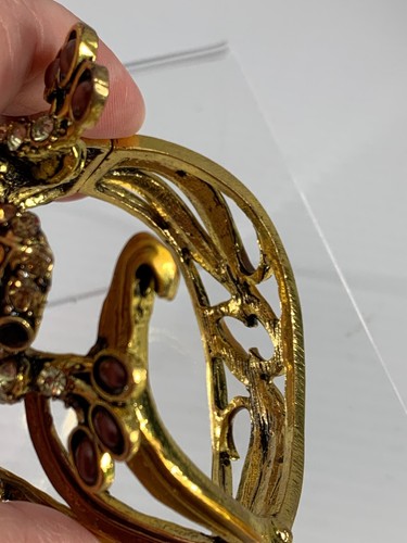 Pulsera Estrás Extra Ancho Bling Color Cobre Brillante - Imagen 8 de 8