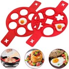 BESTZY: Silicone Pancake Moulds for Eggs/Pastry/Etc (2 Pack)