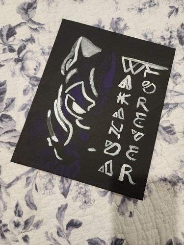Black Panther Wakanda Forever Painted Canvas - Imagen 9 de 9
