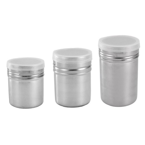 Stainless Steel Powder Sugar Shaker with Lid for Baking Soda Cocoa Coffee Flour - Picture 15 of 24