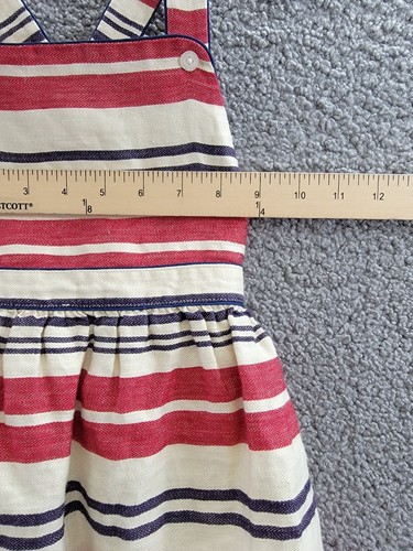 Ralph Lauren Striped Linen Dress Baby Girls 18M Ralph Red Sleeveless Pullover - Picture 5 of 15