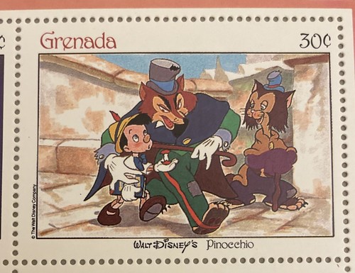 1987 Disney ๐ซ50th Anniversary Classic Fairytale Stamps ๐ซ***PINOCCHIO *** - Picture 6 of 12