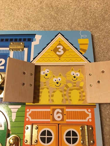 Melissa and Doug Wooden Latches Board Toddler Toy Educational Fine Motor Skills - Picture 7 of 12
