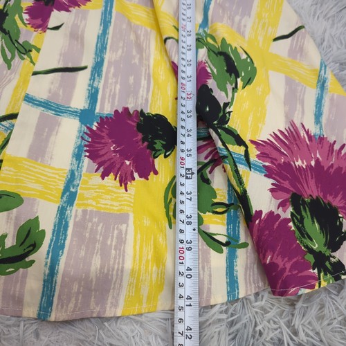 NEW Revival A-Line Dress Womens 8 Yellow Multi Floral 'House of Bloom' Retro Mod - Picture 17 of 20