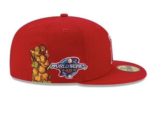 LOS ANGELES ANGELS STATE FLOWER 59FIFTY Size 7 1/4 - Picture 2 of 6