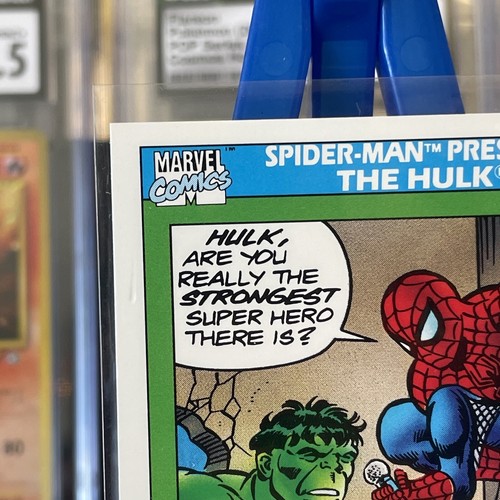 1990 Impel Marvel Universe Serie 1 - SPIDER-MAN PRESENTS The HULK #152 - Bild 3 von 10