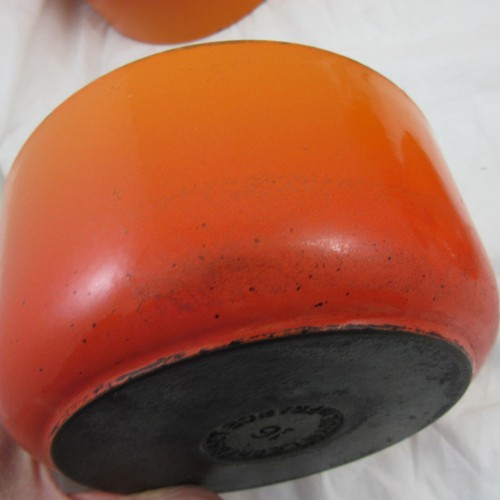 Le Creuset Topfset x3 vulkanisch orange 16 18 20 emailliertes Gusseisen - Bild 13 von 13