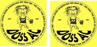 Custom Cling static CAR PARK PERMITS window stickers 3" Diameter removable 50 qt