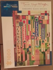 Pomegranate Jigsaw Puzzle Frank Lloyd Wright Saguaro Glass Design 1000 Piece 