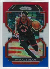 2021 Panini Prizm #174 Pascal Siakam Red White Blue Prizm Raptors
