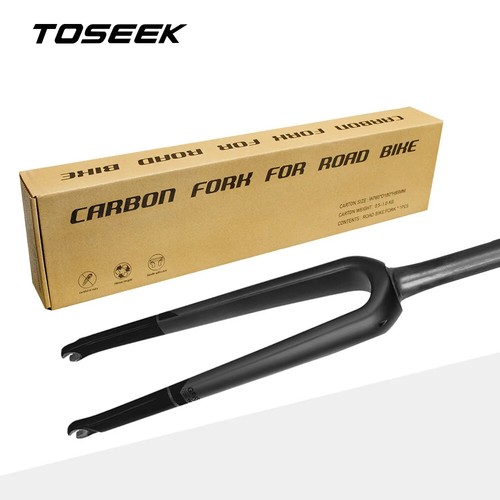 TOSEEK 1 1/8" Threadless Tapered Crown Rigid Fork 700*45C QR Gravel US STOCK - Picture 7 of 9