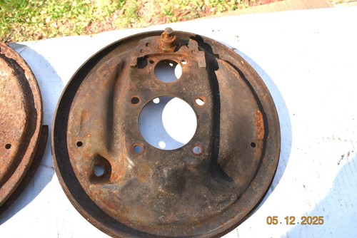 Chevelle Camaro Rear Brake Drum Backing Plates 10 12 bolt 69 chevelle - Picture 8 of 8