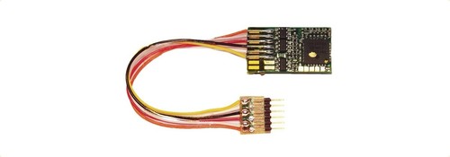 FLEISCHMANN 687403 6-poliger DCC-Decoder m. Stecker (NEM 651) Railcom H0 TT NEU