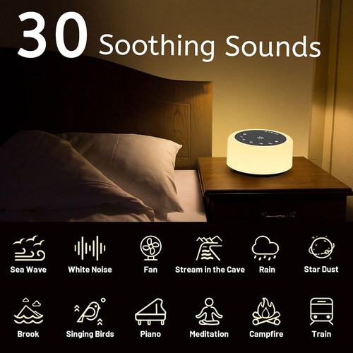 ColourNoise Sound Machine White Noise Machine 12 Colors Night Lights Brown No... - Picture 2 of 7