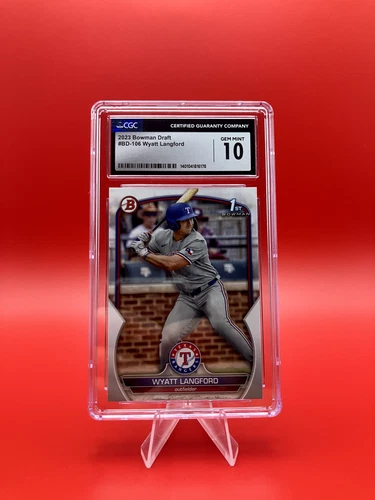 2023 Bowman Draft - Wyatt Langford #BD-106 (RC) - CGC 10