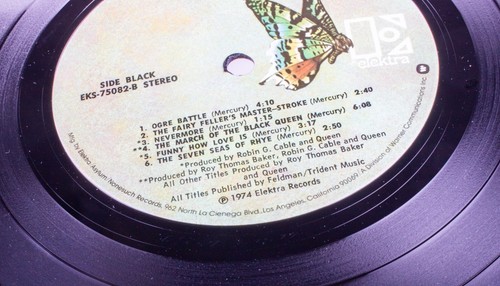 1974 Queen "II / 2 / Two" Vinyl Record LP White / Black Label Elektra EKS-75082 - Foto 12 di 12