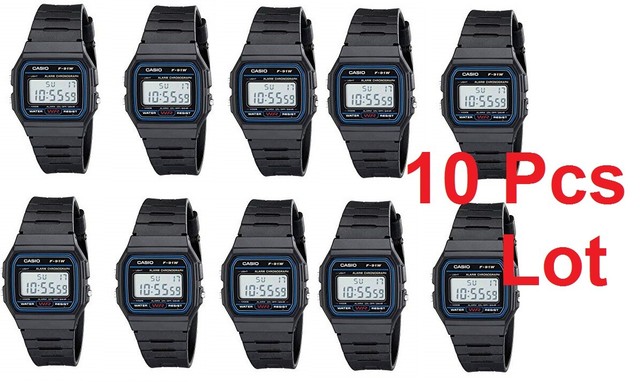 casio mens f91w retro digital watch