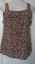 Wacoal Understated cotton Tank Size 2XL Style 815362 Brown animal Print 282