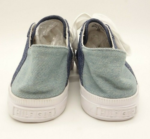 NEU TOMMY HILFIGER Twalovie lässige Turnschuhe Damen 7 M blau Denim Schuhe $ 90 - Bild 5 von 9