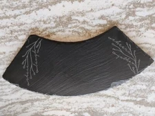 Pampered Chef  New 1/3 circle black slate serving board FREE SHIPPING! #1482