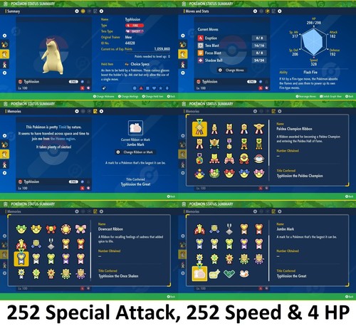 All Shiny 6IV XXXL Level 100 Evolved Starter Pokemon Ribbons Scarlet/Violet HOME - Picture 7 of 32