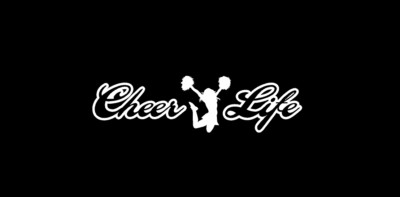 Cheer Life (L1) Cheerleader Vinyl Decal Sticker | Waterproof | Easy to Apply