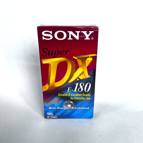 Nastro VHS 180 registratore videoregistratore nastri VHS Sony Super DX E-180 VHS videocassetta - Foto 8 di 8