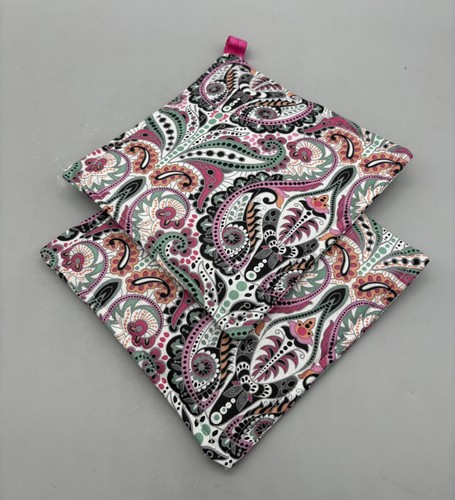 Handmade Pink Paisley Potholder Set - Picture 3 of 5