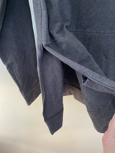 Lululemon Women’s A Cut Above Hoodie Longline Dark Heathered Grey Side Slit Sz 6 - Picture 5 of 10