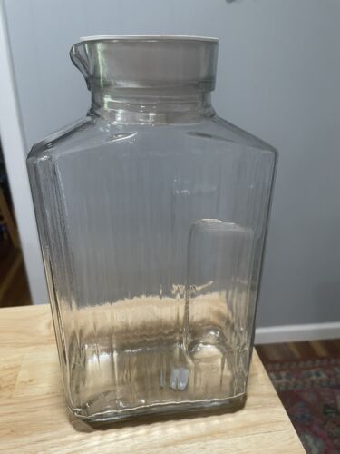 Mid Century Glass Juice. Water, Or Tea Pitcher By Anchor Hocking USA #10, - Picture 2 of 5