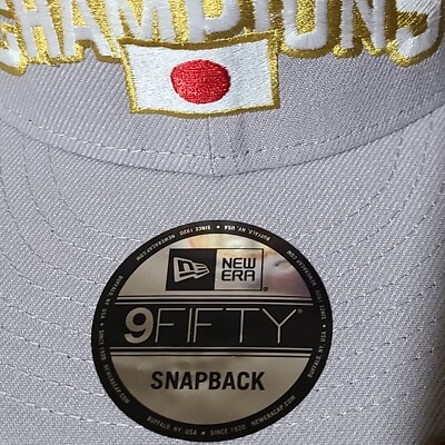 Japan World Baseball Classic Champions Hat, Adjustable Cap New Era