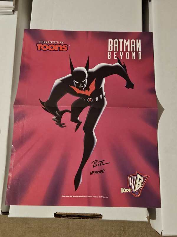 BATMAN Beyond 1998 Mini-Poster Wizard Toons Magazine