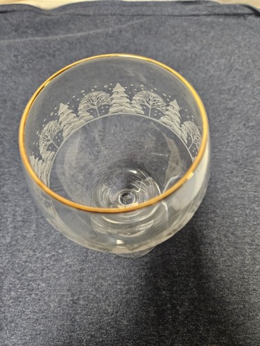 Set of 4 Wine Goblets w/Winter Scene - Bild 7 von 7