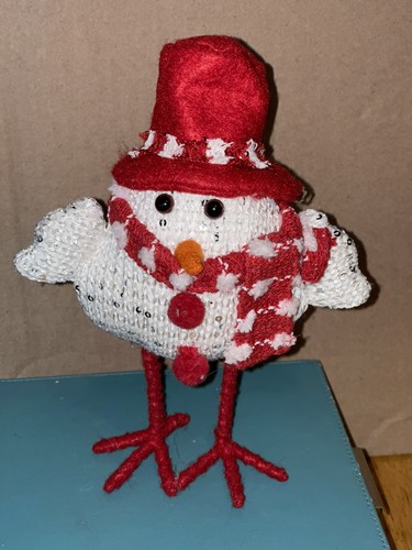 Winter Felt Bird Red And White Figurine Walmart - Picture 8 of 8