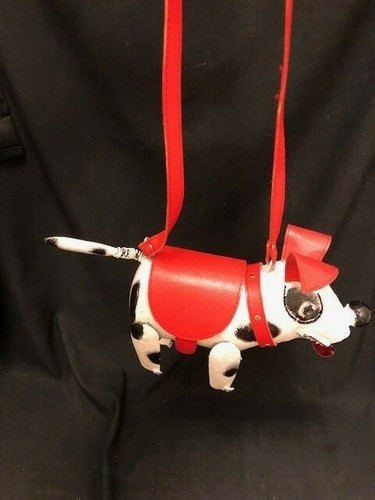 Artsy Metal Dalmatian Dog Purse Hand Crafted