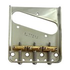 Rutters Vintage Tele Bridge, Nickel-Plated with Brass Comp Saddles