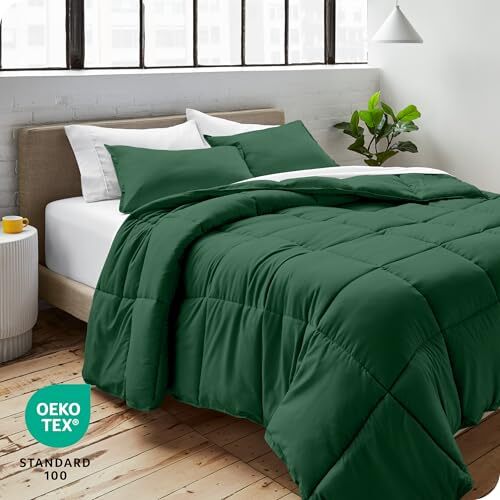Comforter Set - King/California King Size - King/Cal King 22 - Forest Green - Picture 6 of 6