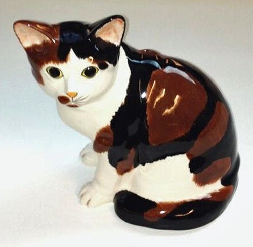 CALICO KATZE KERAMIK SPARSCHWEIN - Bild 1 von 3