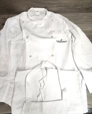 Johnson & Wales Medium Chef Jacket & Apron  By Angelica Uniform Group  White