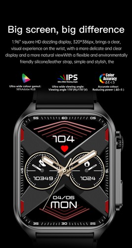Fashion Smartwatch Women Men Bluetooth Fitness Tracker for iOS Android Phones - 第 3/18 張圖片