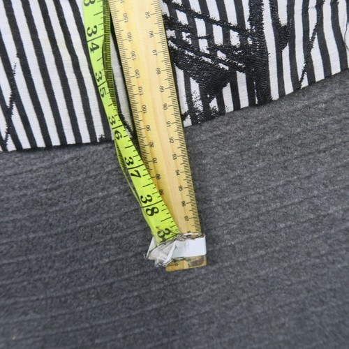 Cue Womens A-Line Dress 10AU Small Black White Striped Summer Party Fit & Flare - Picture 5 of 9