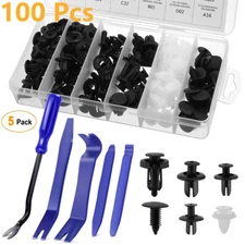 100pcs Car Body Plastic Trim Retainer Fastener Clips Push Pin Fender Bumper Tool
