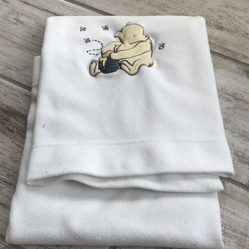 Disney Classic Winnie the Pooh cream color baby blanket Lovey Honey Pot 30x40” - Picture 3 of 9