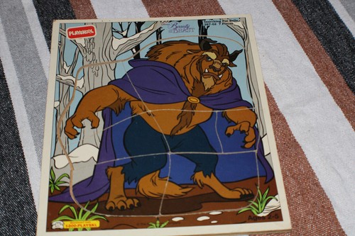 Rompecabezas de madera de 8 piezas Playschool La Bella y la Bestia - Imagen 1 de 7