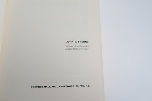Modern Elementary Statistics 3rd Edition John E. Freund Textbook 1967 Prentice - Picture 4 of 9