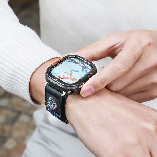 Metallgehäuse für Apple Watch Ultra 2 49mm Gehäuse Series 10 46mm Aluminiumlegierung Cover - Bild 3 von 11