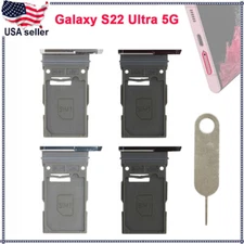 OEM Single SIM Card Tray Holder Slot Pin For Samsung Galaxy S22 Ultra 5G SM-S908