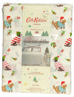 Cath Kidston UK London PUPPY LOVE PINK Full Sheet Set Christmas Dogs NWT