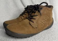 Jeep Nutmeg Brown Boots Shoes Style 5530 Leather Womens Size 7 Lace Up NUC