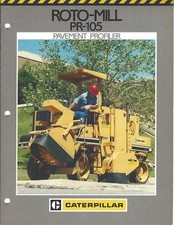 Equipment Brochure - Caterpillar - PR-105 - Pavement Profiler - c1985 (E4481)